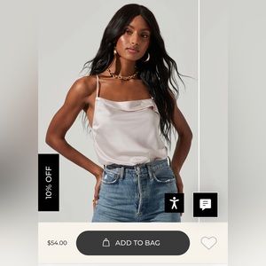 Astr size small cami bodysuit. NWOT